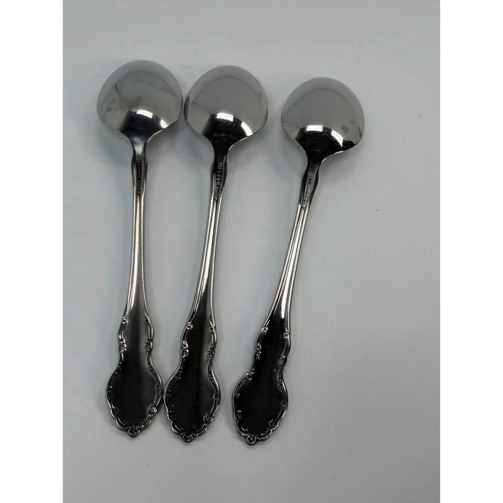 Community Tennyson Cube Teaspoons Set Of 3 Oneida Stainless Steel